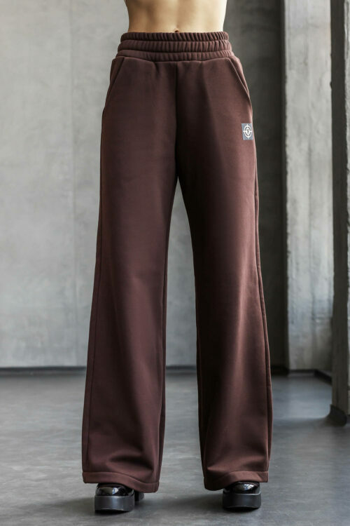 Теплі жіночі штани палаццо на флісі TOTALFIT E2-IS57