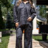 Жіночий костюм із мікрофібри: сорочка + штани RY1-P154 E13-P154