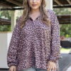 Легка oversize-сорочка з мікрофібри TOTALFIT RY1-P152