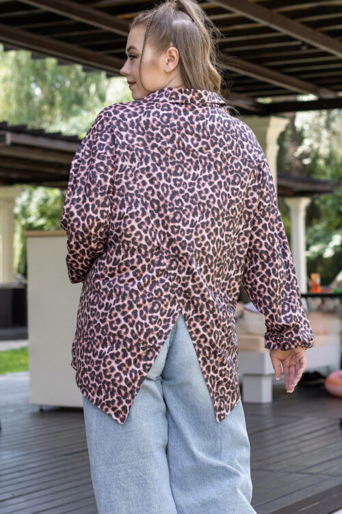 Легка oversize-сорочка з мікрофібри TOTALFIT RY1-P152