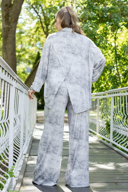 Жіночий костюм із мікрофібри: сорочка + штани RY1-P155 E13-P155