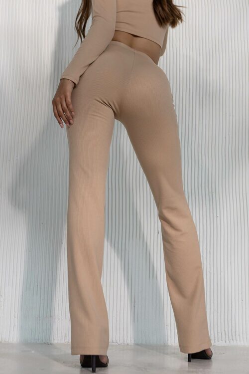 Жіночі штани прямого крою в рубчик TOTALFIT E5-TR32