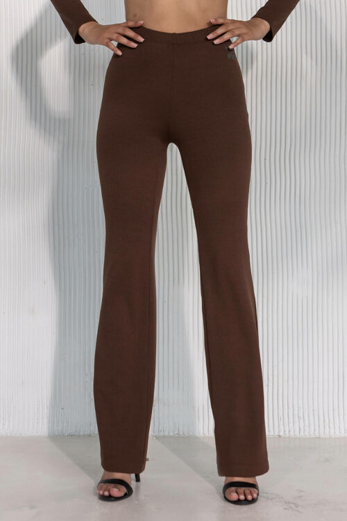 Жіночі штани прямого крою в рубчик TOTALFIT E5-TR57